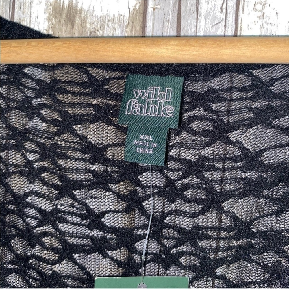NWT Wild Fable Black Lace Bustier Top - Picture 7 of 7
